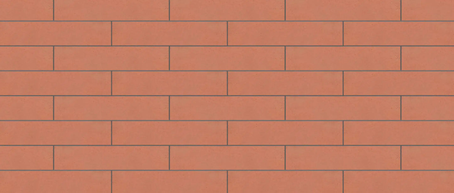 Ladrillo prensado rojo Prado para fachada exterior caravista