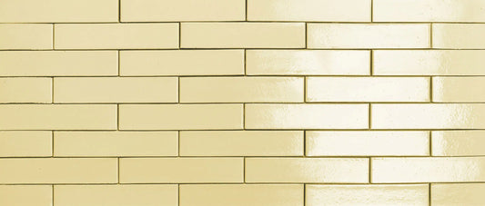 Ladrillo esmaltado blanco marfil para fachada elegante exterior