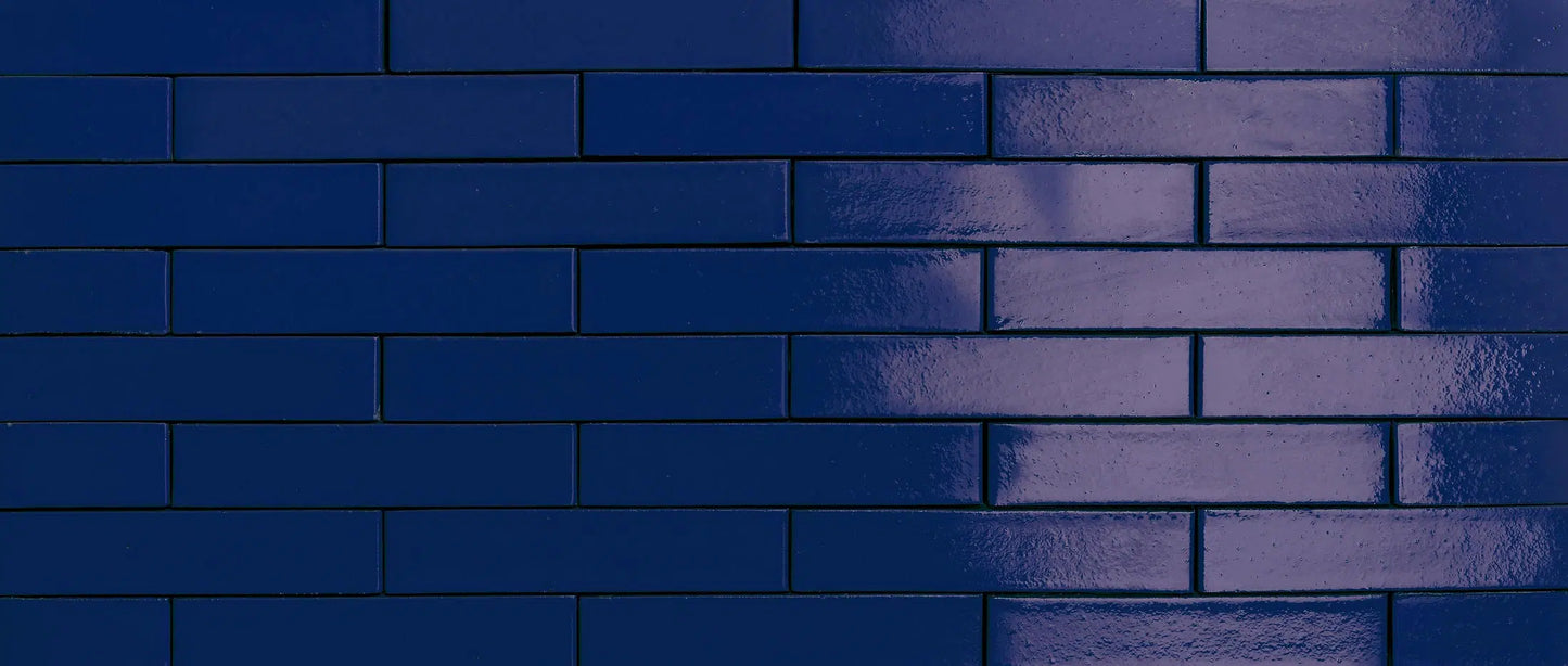 Ladrillo esmaltado azul Azurita para fachada cerámica exterior