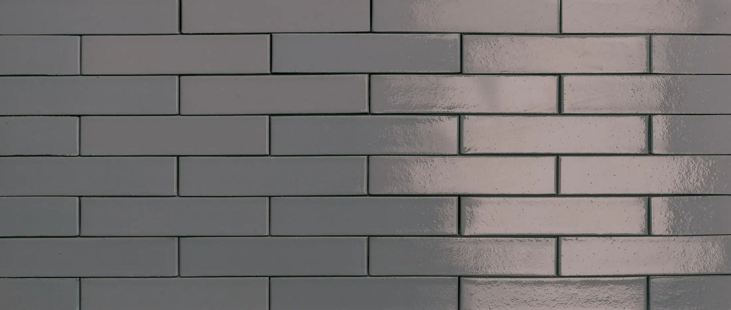 Ladrillo esmaltado gris Plomo para fachada cerámica exterior