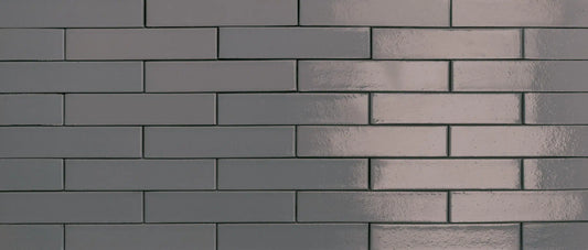 Ladrillo esmaltado gris Plomo para fachada cerámica exterior