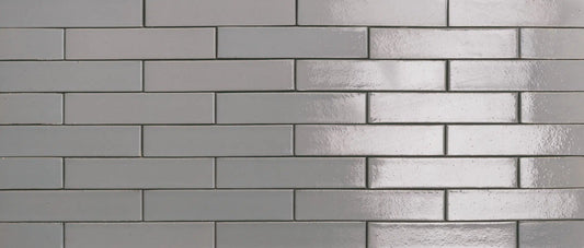 Ladrillo esmaltado gris Zinc para fachada industrial exterior
