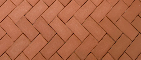 Adoquín tradicional terracota para pavimento y jardín exterior
