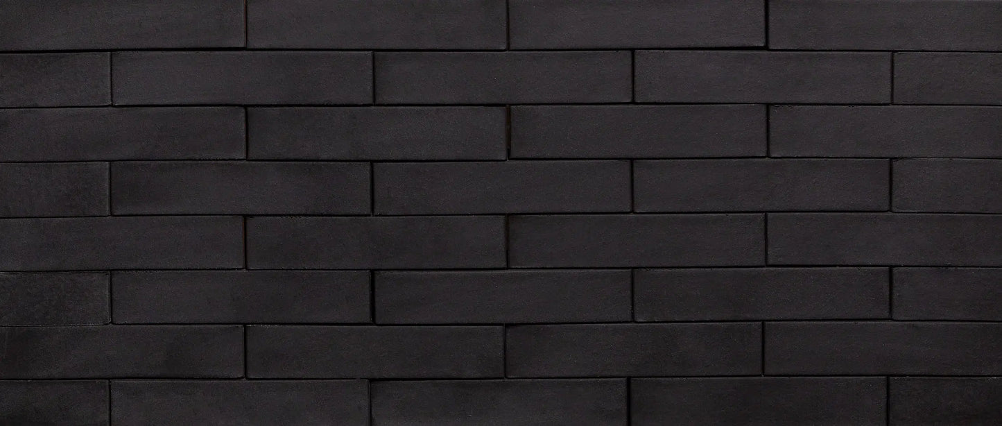 Ladrillo klinker negro Arrecife para fachada oscura contemporánea