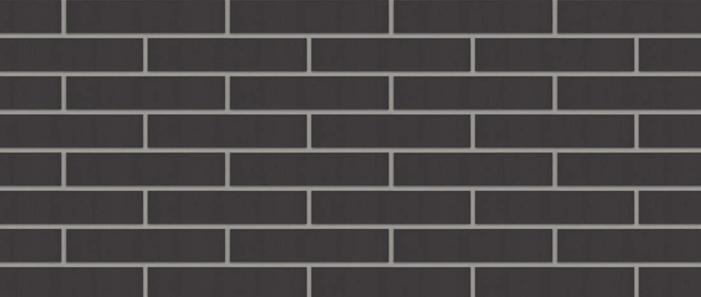 Ladrillo klinker negro Basalto para fachada contemporánea exterior