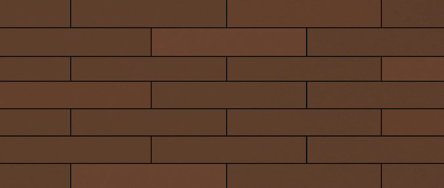Ladrillo caravista marrón para fachada exterior rústica