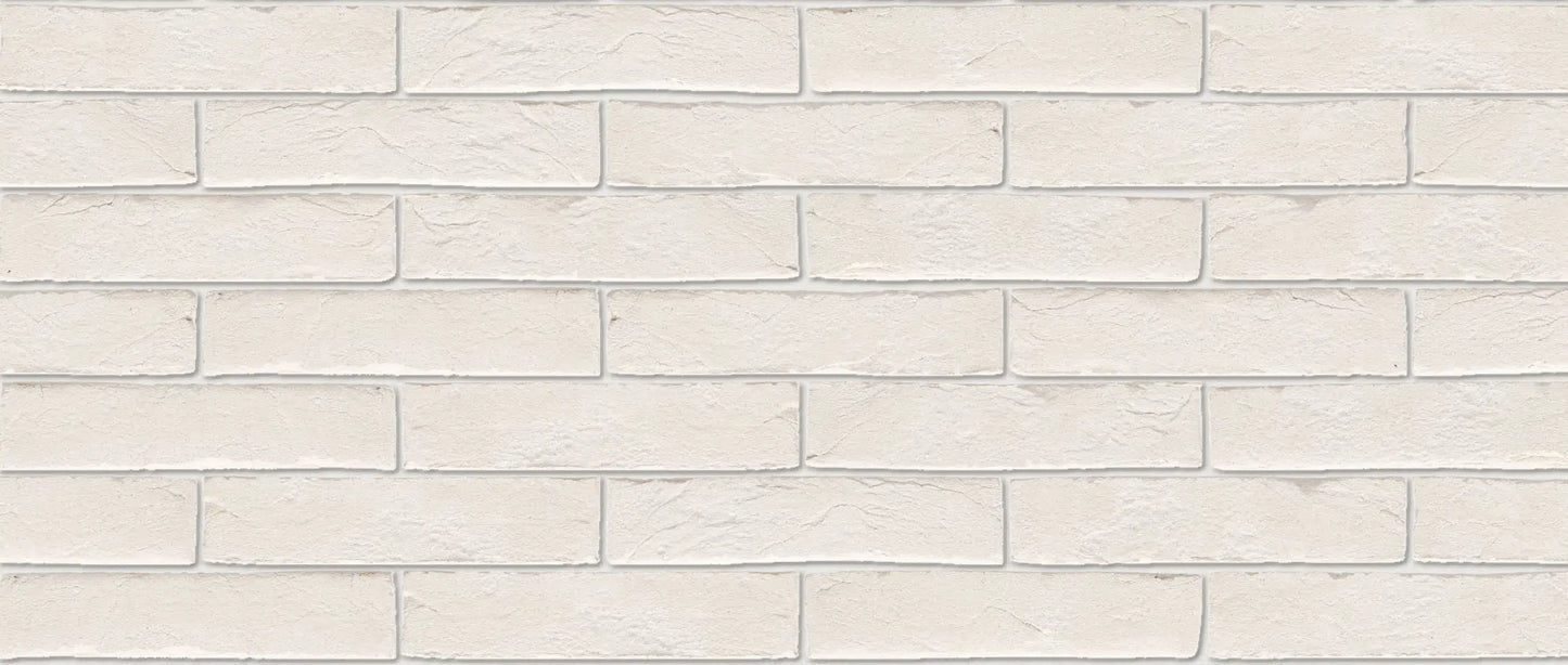 Ladrillo Soft Mud Agora Super White blanco para fachada artesanal