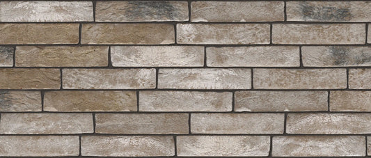 Ladrillo Soft Mud Arces Moon Grey gris para fachada artesanal