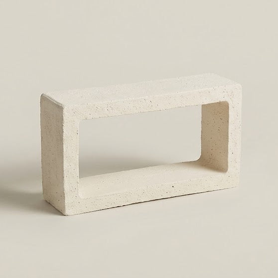 Muro con celosía rectangular cerámica para separación exterior