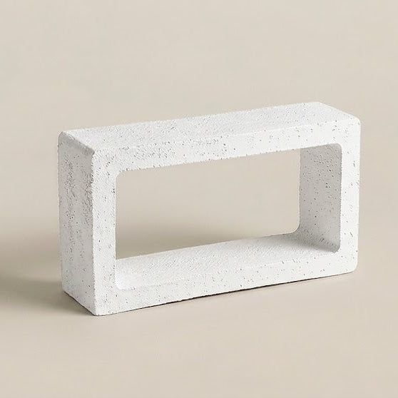 Detalle celosía rectangular cerámica para fachada ventilada