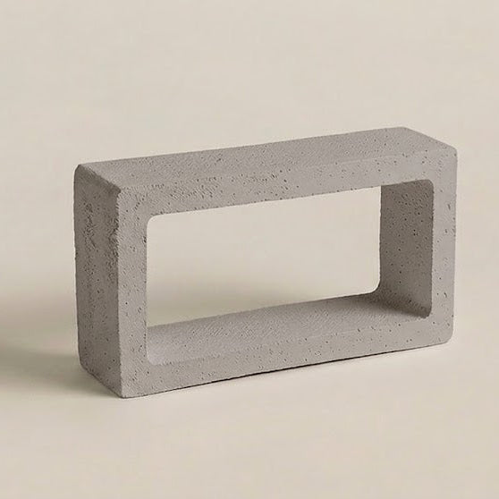 Instalación celosía rectangular cerámica en jardín exterior