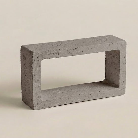 Celosía rectangular cerámica en aparejo para separador de espacios
